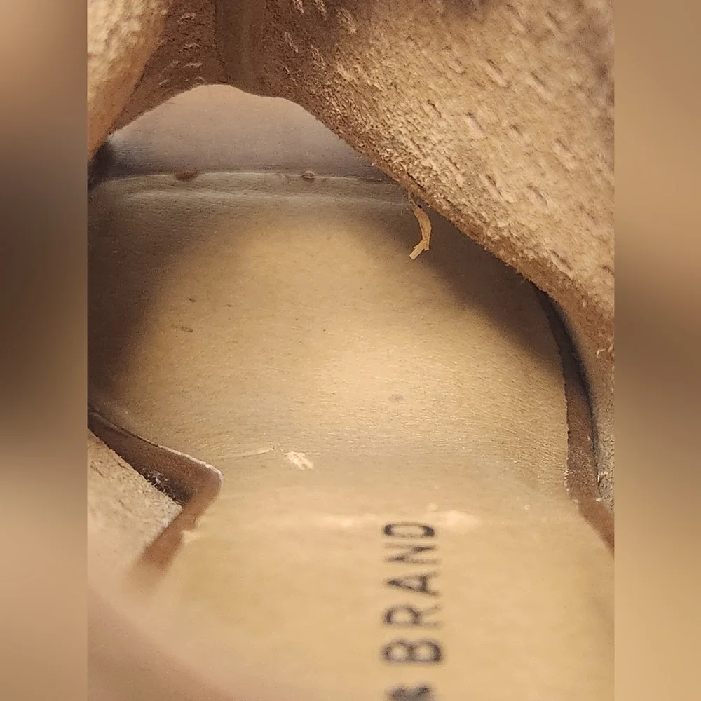 Lucky Brand Women’s 10 Hatoraa Slingback Peep Toe Sandal Heel - Picture 12 of 16